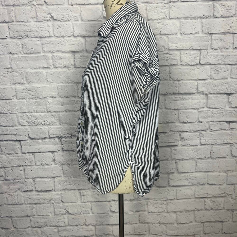 Old Navy Stripe Button Up Women's Blouse - Picture 2 of 5
